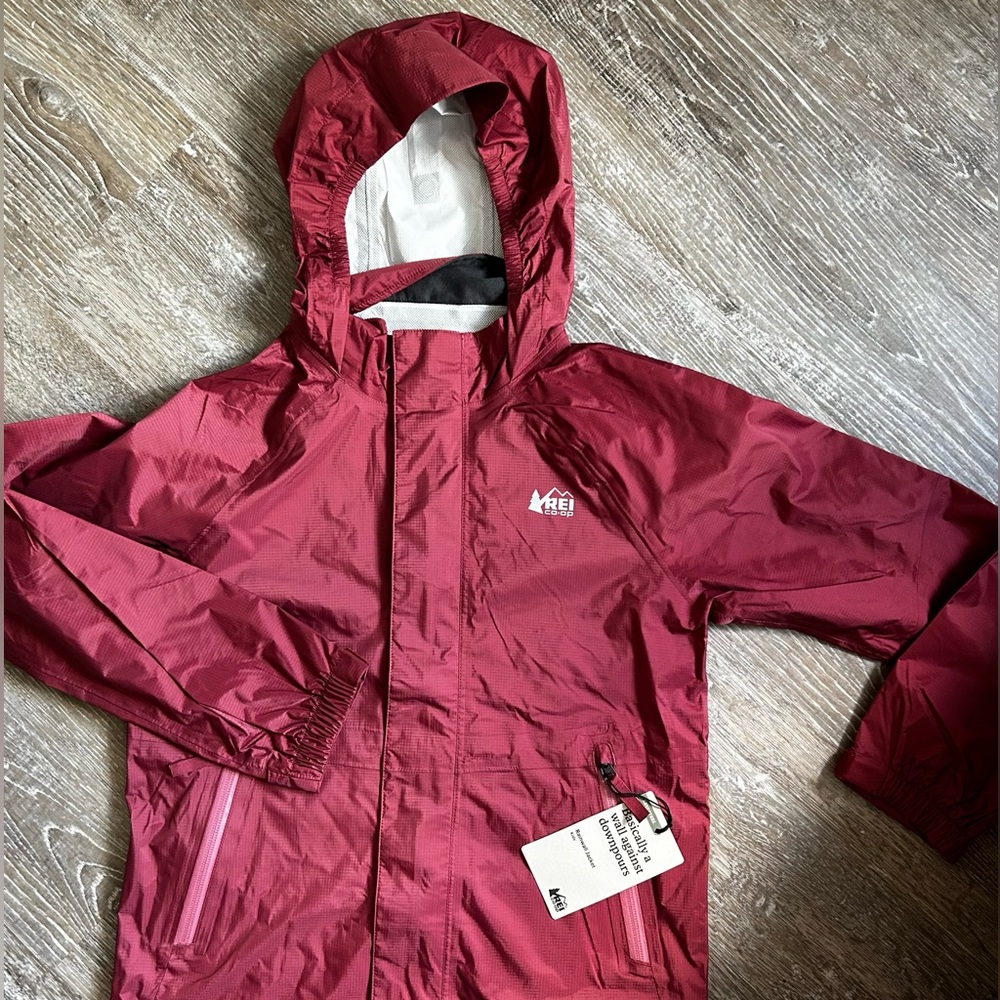 Kids REI Rainwall Jacket Size 10/12
